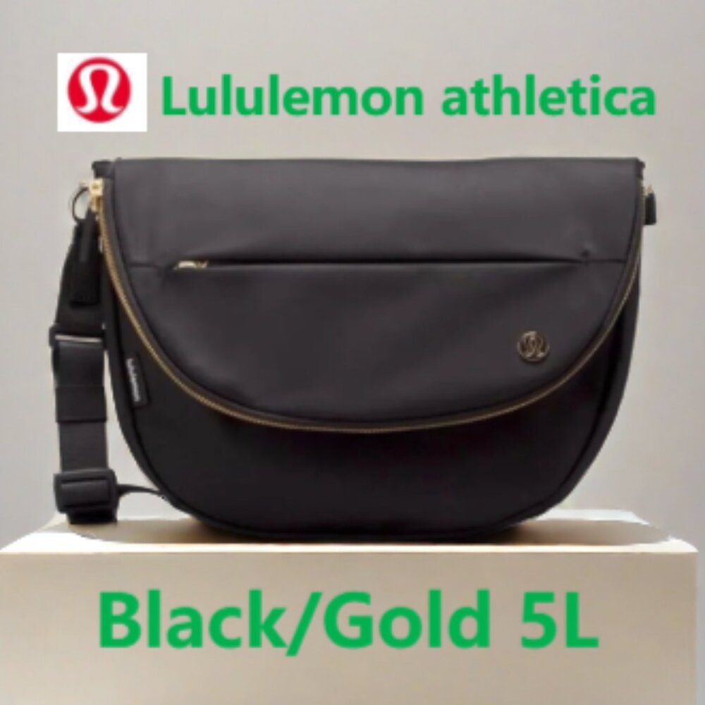 Lululemon All Night Festival Bag 5 L (Black/Gold 5L)